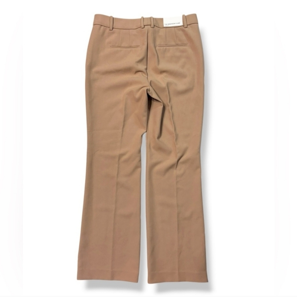 ANN TAYLOR Tan Madison Flare Trousers The Kate Fit (Curvy) Size 8 - Picture 6 of 10